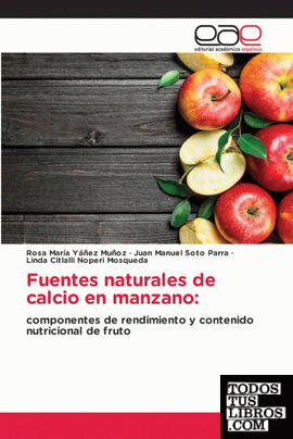 Fuentes naturales de calcio en manzano