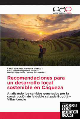 Recomendaciones para un desarrollo local sostenible en Cáqueza