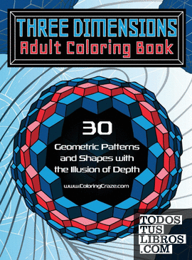Three Dimensions Adult Coloring Book
