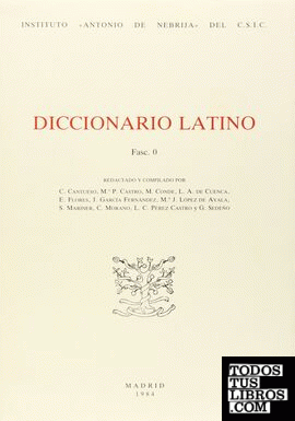 Diccionario latino. (T.0)