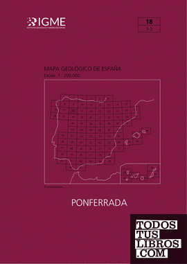Mapa geológico de España, escala 1:200.000 : Ponferrada, hoja 18, 3-3