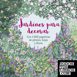 Jardines para decorar con 1.000 pegatinas de pétalos, hojas y flores