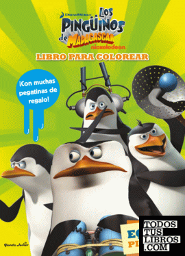 Los pingüinos de Madagascar. Libro para colorear