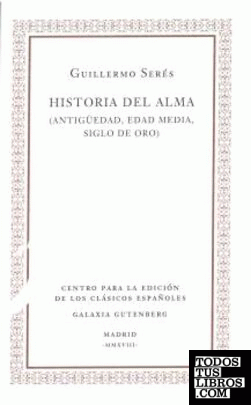 Historia del alma (Antigüedad, Edad Media, Siglo de Oro).