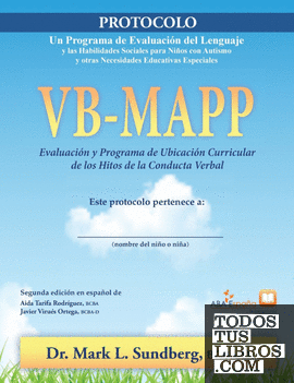 VB-MAPP, Evaluación y Programa de Ubicación Curricular de los Hitos de la Conducta Verbal: Protocolo