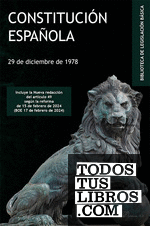 Constitución Española. 29 de diciembre de 1978