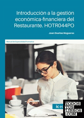 Introducción a la gestión económica-financiera del Restaurante. HOTR044PO