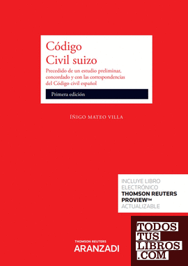 Código civil suizo (Papel + e-book)