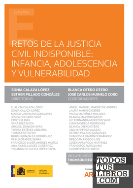 Retos de la justicia civil indisponible: infancia, adolescencia y vulnerabilidad (Papel + e-book)