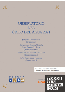 Observatorio del ciclo del Agua 2021 (Papel + e-book)