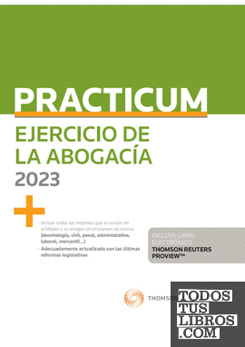 Practicum Ejercicio de la abogacía 2023 (Papel + e-book)
