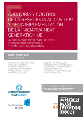 Auditoría y control de la respuesta al COVID-19 y de la implementación de la iniciativa Next Generation UE (Papel + e-book)