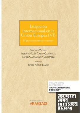 Litigación internacional en la Unión Europea (VI) (Papel + e-book)
