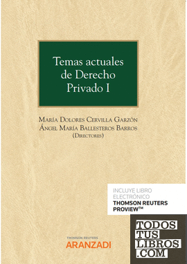 Temas actuales de Derecho Privado I (Papel + e-book)