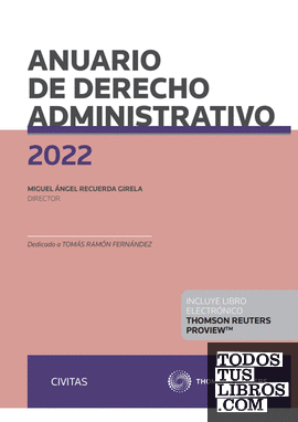 Anuario de Derecho Administrativo 2022 (Papel + e-book)
