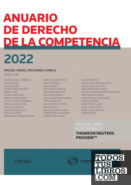 Anuario de Derecho de la Competencia 2022 (Papel + e-book)