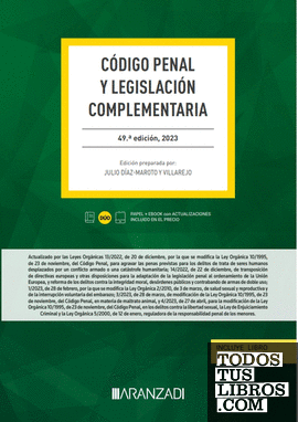 Código Penal y Legislación complementaria (Papel + e-book)