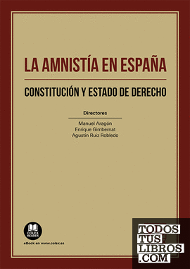 La amnistía en España. Constitución y Estado de Derecho