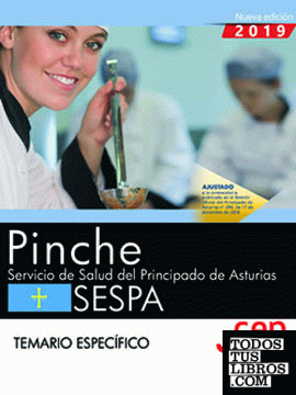 Pinche. Servicio de Salud del Principado de Asturias. SESPA. Temario específico