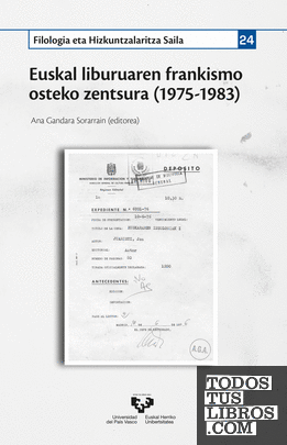 Euskal liburuaren frankismo osteko zentsura (1975-1983)