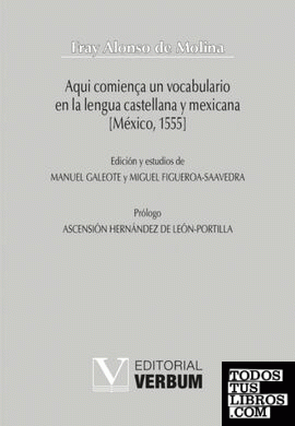 Aqui comiença un vocabulario  en la lengua castellana y mexicana [México, 1555]