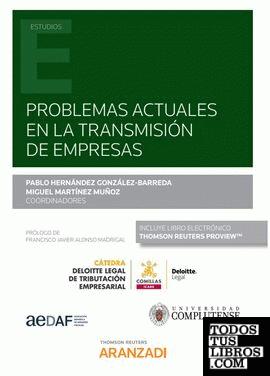 Problemas actuales en la transmisión de empresas (Papel + e-book)