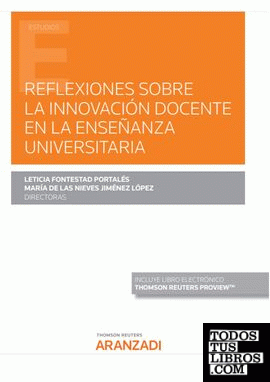 Reflexiones sobre la innovación docente en la enseñanza universitaria (Papel + e-book)