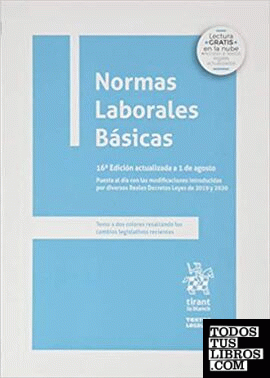Normas laborales básicas 16ª Edición 2020