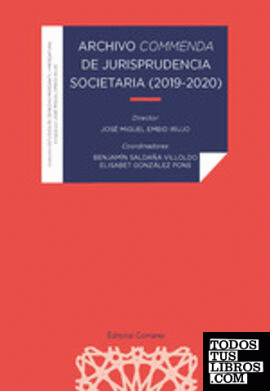 Archivo Commenda de jurisprudencia societaria (2019-2020)