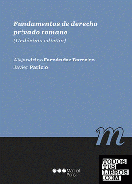 Fundamentos de derecho privado romano 11ª ed.