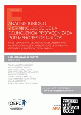 Análisis jurídico y criminológico de la delincuencia protagonizada por menores de 14 años (Papel + e-book)