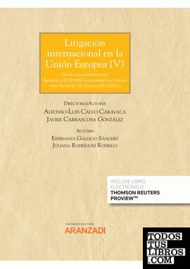 Litigación Internacional en la Unión Europea V (Papel + e-book)