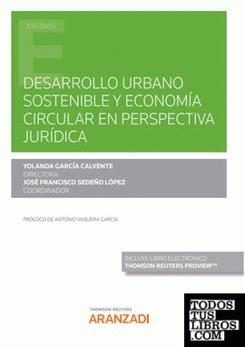 Desarrollo urbano sostenible y economía circular en perspectiva jurídica (Papel + e-book)