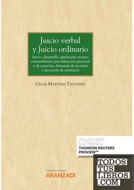 Juicio verbal y Juicio ordinario (Papel + e-book)
