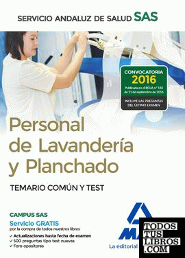 Personal de Lavandería y Planchado del Servicio Andaluz de Salud. Temario común y test