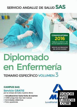 Diplomado en Enfermería del Servicio Andaluz de Salud. Temario específico volumen 3