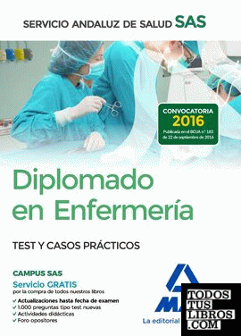 Diplomado en Enfermería del Servicio Andaluz de Salud. Test y casos prácticos