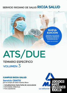 ATS/DUE del Servicio Riojano de Salud. Temario específico volumen 3