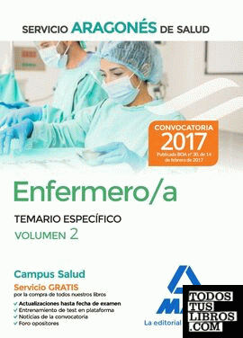 Enfermero/a del Servicio Aragonés de Salud. Temario específico volumen 2