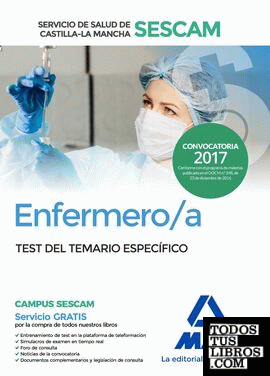 Enfermero/a del Servicio de Salud de Castilla-La Mancha (SESCAM). Test del temario específico