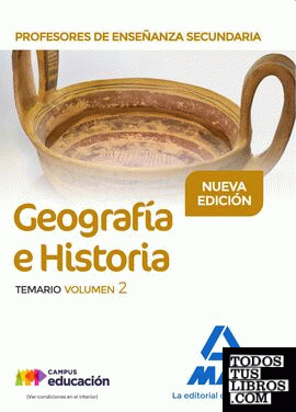 Profesores de Enseñanza Secundaria Geografía e Historia Temario volumen 2