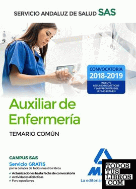Auxiliar Enfermería del Servicio Andaluz de Salud. Temario Común