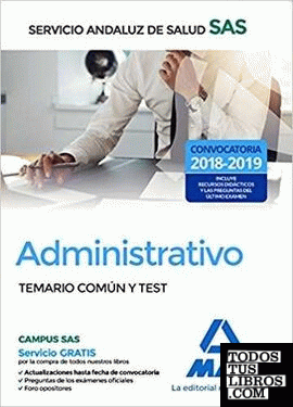 Administrativo del Servicio Andaluz de Salud. Temario Común y Test