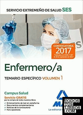 Enfermero/a del Servicio Extremeño de Salud (SES). Temario Específico volumen 1