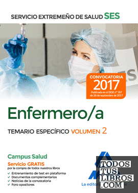 Enfermero/a del Servicio Extremeño de Salud (SES). Temario Específico volumen 2