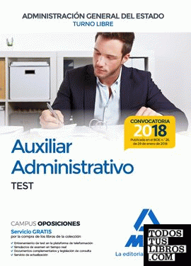 Auxiliar Administrativo de la Administración General del Estado (Turno libre).  Test