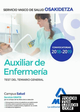 Auxiliar de Enfermería de Osakidetza-Servicio Vasco de Salud. Test General