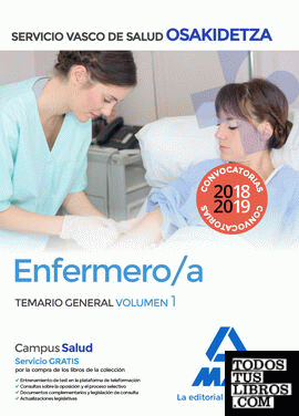 Enfermera/o de Osakidetza-Servicio Vasco de Salud. Temario General Volumen 1