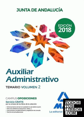 Auxiliar Administrativo de la Junta de Andalucía. Temario Volumen 2