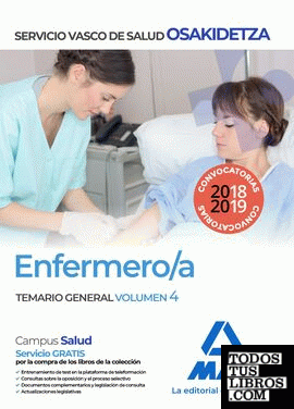 Enfermera/o de Osakidetza-Servicio Vasco de Salud. Temario General Volumen 4